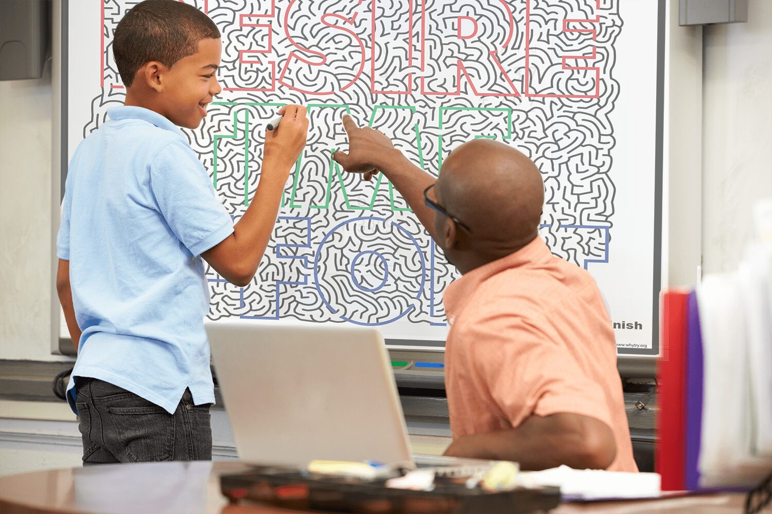 maze student and teacher sm